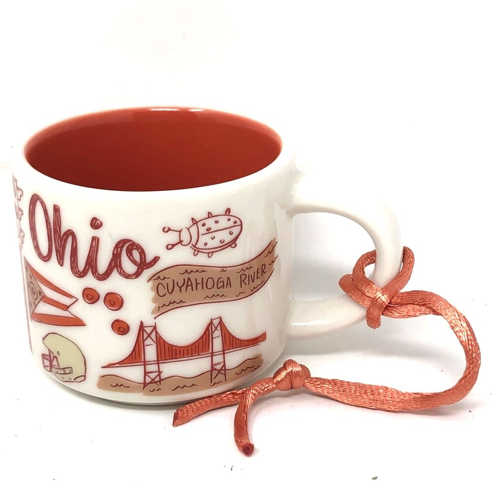 Starbucks OHIO Been There Series Mini Mug Ornament 2023 2 Fl Oz Collectible